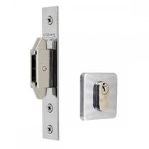 Fechadura Silvana Porta Correr 4500 Quadrada Cromada 95088