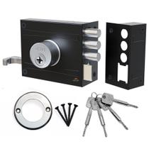 Fechadura Sobrepor Anti-furto Stam Tetra 4 Chaves 3 Pinos Portão Fechadura Sobrepor Anti-furto Stam Tetra 4 Chaves 3 Pinos Portão