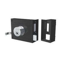 Fechadura sobrepor grafite Stam 1701/100 Fechadura sobrepor grafite Stam 1701/100