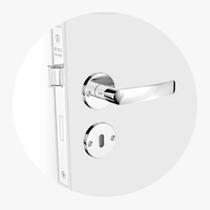 Fechadura Soprano Pali Reta Interna P/ Quarto Cromada ROS23 40x53 Fechadura Soprano Pali Reta Interna P/ Quarto Cromada ROS23 40x53