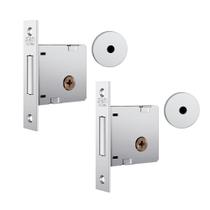 Fechadura Stam 1004 Tetra Dupla Inox Par Fechadura Stam 1004 Tetra Dupla Inox Par