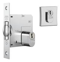 Fechadura Stam 1005 Classic Roseta Quadrada Externa Cromada