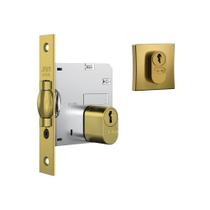 Fechadura Stam 1005 Rolete Pivotante Externa Quadrada Gold