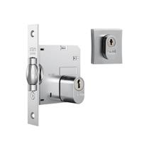 Fechadura stam 1005 roseta quadrada - cromo escovado Fechadura stam 1005 roseta quadrada - cromo escovado