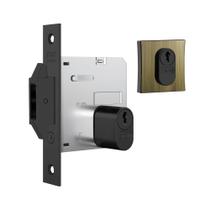 Fechadura stam 1006 roseta quadrada - antique e-coat