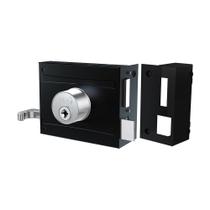 Fechadura Stam 1701/100 Portão Sobrepor Tetra com 4 Chaves Preto Fosco Fechadura Stam 1701/100 Portão Sobrepor Tetra com 4 Chaves Preto Fosco