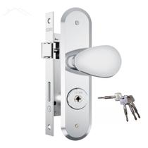 Fechadura Stam 1800/10 Externa Tetra Chave Espelho Inox