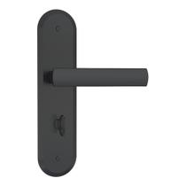Fechadura Stam 1820/35 Espelho Preto Fosco Banheiro WC 40mm