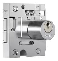 Fechadura Stam 2002 Porta de Vidro Cilindro Redondo Cromado