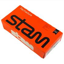 Fechadura Stam 823/33 Porta Banheiro Roseta Redonda Inox Fechadura Stam 823/33 Porta Banheiro Roseta Redonda Inox