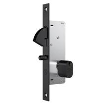 Fechadura Stam 940 Correr Espelho Preto Fosco 7268