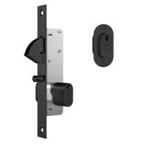 Fechadura Stam Bico Papagaio Preto Fosco Perfil 901 28mm Fechadura Stam Bico Papagaio Preto Fosco Perfil 901 28mm