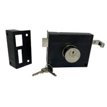 Fechadura Stam De Sobrepor 100MM 701/100 ESP IX Preto Fosco