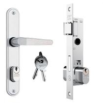 Fechadura Stam Estreita Externa 35Mm Inox Alavanca - 601-602/03