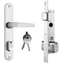 Fechadura Stam Estreita Externa Alavanca Espelho Inox - 602 - 601/03