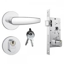 Fechadura Stam Externa Inox Alavanca - 803/33 Roseta Fechadura Stam Externa Inox Alavanca - 803/33 Roseta