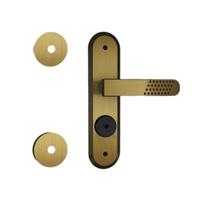 Fechadura Stam Kit Externo + Trava Seguranca Oxidado