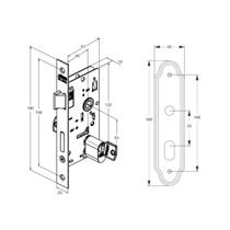 Fechadura Stam Larga 803/11 Branco