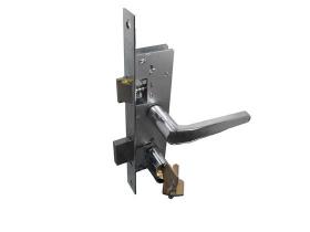 Fechadura Stam p/ Porta de Ferro externa Perfil CX 20 601-602/03 Alavanca Cromada