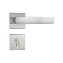 Fechadura Stam Porta Banheiro 823.35 Roseta Aço Inox Escovado Broca 40mm