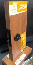 Fechadura stam Porta de Correr banheiro Bico Papagaio duplo 1006 S preto fosco Roseta Redonda