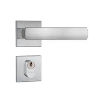 Fechadura Stam Porta Externa 803/35 Roseta Aço Inox Escovado