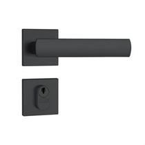 Fechadura Stam Porta Externa 803 Broca 40mm Preto Roseta Quadrada Aço Inox Fechadura Stam Porta Externa 803 Broca 40mm Preto Roseta Quadrada Aço Inox
