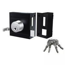 Fechadura stam portao 701/100 preto fosco