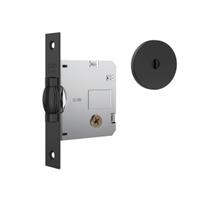 Fechadura Stam Rolete 1005 TETRA Roseta Redonda Preto Fechadura Stam Rolete 1005 TETRA Roseta Redonda Preto