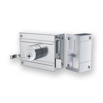 Fechadura stam sobrepor 701/100 inox prata Fechadura stam sobrepor 701/100 inox prata
