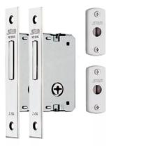 Fechadura Stam Tetra de porta portão grade perfil ferro alumínio STAM 1003 (PAR) 4 chaves