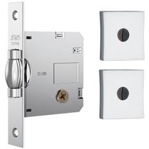 Fechadura Stam Tetra Trinco Rolete Porta madeira Pivotante 1005 Cromada Fechadura Stam Tetra Trinco Rolete Porta madeira Pivotante 1005 Cromada