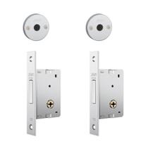 Fechadura Stam Trava Auxiliar 1001 em Inox 2 peças Fechadura Stam Trava Auxiliar 1001 em Inox 2 peças