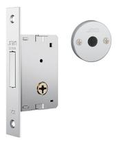 Fechadura Stam trava tetra 1001 Espelho Inox para portão ou porta de ferro/ Alumínio