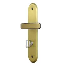 Fechadura Stilo para Banheiro 40mm com Alavanca Bronze Latonado MGM