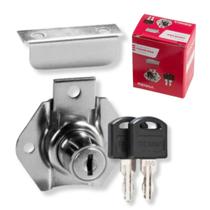 Fechadura Tambor 22mm / 31mm Lingueta Curta Renna P/ Móveis Armários Gavetas 2 Chaves Fechadura Tambor 22mm / 31mm Lingueta Curta Renna P/ Móveis Armários Gavetas 2 Chaves