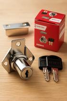 Fechadura Tambor 22mm Lingueta Curta Moveis Armarios Gavetas 2 Chaves Renna Fechadura Tambor 22mm Lingueta Curta Moveis Armarios Gavetas 2 Chaves Renna