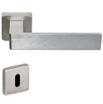 Fechadura Tess 1300-40mm escovada Imab Roseta Quadrada