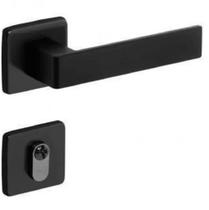 Fechadura Tess 1300-40mm Preta Imab Roseta Quadrada