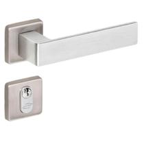 Fechadura Tess Externa 1300-40mm escovada Imab Roseta Quadrada Fechadura Tess Externa 1300-40mm escovada Imab Roseta Quadrada