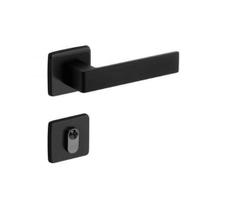 Fechadura tess imab externa c/cilindro chave pequena preta preto fosco pp 40mm