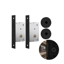 Fechadura Tetra Auxiliar 1001 ( Par ) Preto Fosco Fechadura Tetra Auxiliar 1001 ( Par ) Preto Fosco