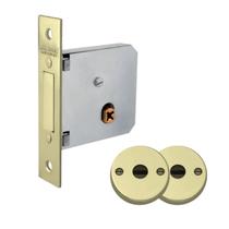 Fechadura Tetra Auxiliar Supertrava Quadrichave 40mm Redonda Latão Acetinado 913 Lockwell