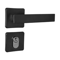 Fechadura Topazio Externa Roseta Preto 40mm União Mundial