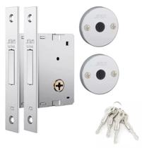 Fechadura Trava Auxiliar 1001 Par Tetra Inox Stam Fechadura Trava Auxiliar 1001 Par Tetra Inox Stam