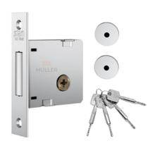 Fechadura Trava Auxiliar 1004 Simples Stam 4 Chaves Tetra Porta de Madeira
