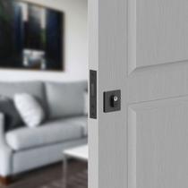 Fechadura Trava Auxiliar 4140 Tetra chave Roseta Quadrada Preta 40mm 3F Fechadura Trava Auxiliar 4140 Tetra chave Roseta Quadrada Preta 40mm 3F