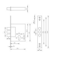 Fechadura Trava Auxiliar De Segurança Titan Cilindro 62Mm