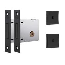 Fechadura Trava Auxiliar Stam 1004 Par Rq1 Tetra Preto