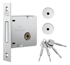 Fechadura Trava Auxiliar Stam 1004 Simples Inox Tetra Fechadura Trava Auxiliar Stam 1004 Simples Inox Tetra